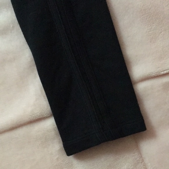 High waisted black leggings with stripe - Picture 4 of 5